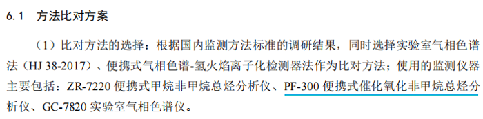 《固定污染源廢氣總烴、甲烷和非甲烷總烴的測(cè)定便攜式催化氧化-氫火焰離子化檢測(cè)器法》